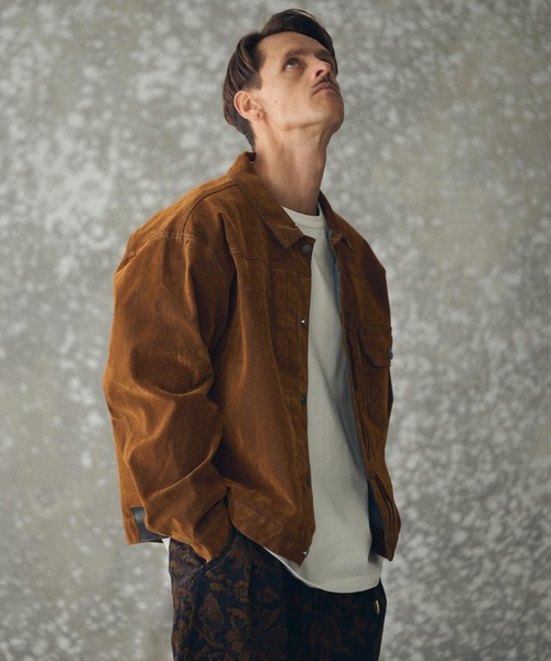 THEOREM（セオレム）の「mj11161- Flocky Denim 1st-type Jacket フロッキーデニムGジャン(TRM25-T041A)（デニムジャケット・メンズ・ブラック/カーキ/ブラウン・M/L/XL）」の17枚目の写真