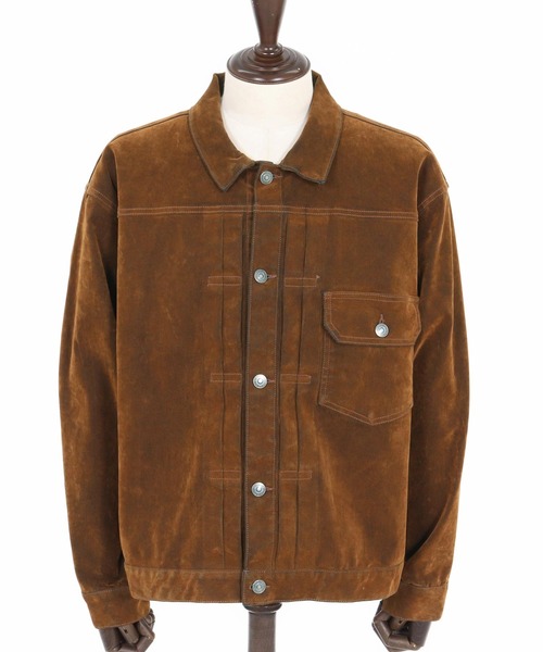 THEOREM（セオレム）の「mj11161- Flocky Denim 1st-type Jacket フロッキーデニムGジャン(TRM25-T041A)（デニムジャケット・メンズ・ブラック/カーキ/ブラウン・M/L/XL）」の20枚目の写真