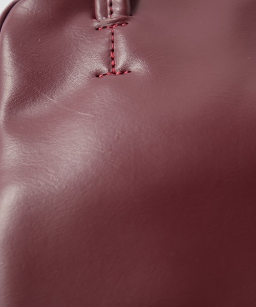 CIAOPANIC TYPY（チャオパニックティピー）の「■【600mlペットボトル収納可能】ロングハンドルボストンBAG（トートバッグ・レディース・ブラック/バーガンディー/アイボリー・ONE SIZE）」の8枚目の写真