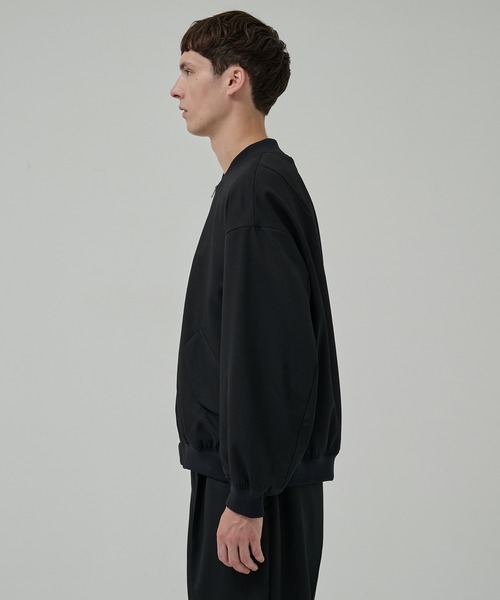 STUDIOUS（ステュディオス）の「【STUDIOUS】BAP WOOL ボンバージャケット（ブルゾン・メンズ・ブラック/ダークブラウン・1/3/2）」の4枚目の写真