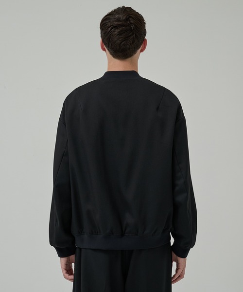 STUDIOUS（ステュディオス）の「【STUDIOUS】BAP WOOL ボンバージャケット（ブルゾン・メンズ・ブラック/ダークブラウン・1/3/2）」の5枚目の写真