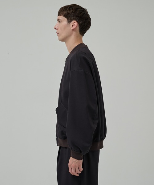 STUDIOUS（ステュディオス）の「【STUDIOUS】BAP WOOL ボンバージャケット（ブルゾン・メンズ・ブラック/ダークブラウン・1/3/2）」の11枚目の写真