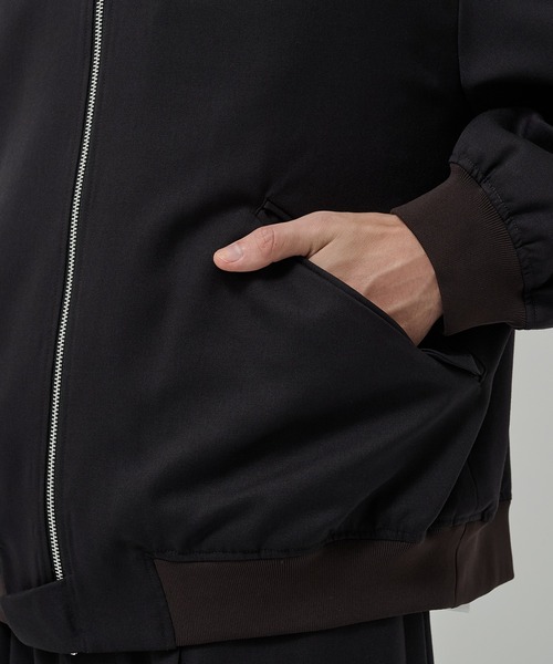 STUDIOUS（ステュディオス）の「【STUDIOUS】BAP WOOL ボンバージャケット（ブルゾン・メンズ・ブラック/ダークブラウン・1/3/2）」の14枚目の写真