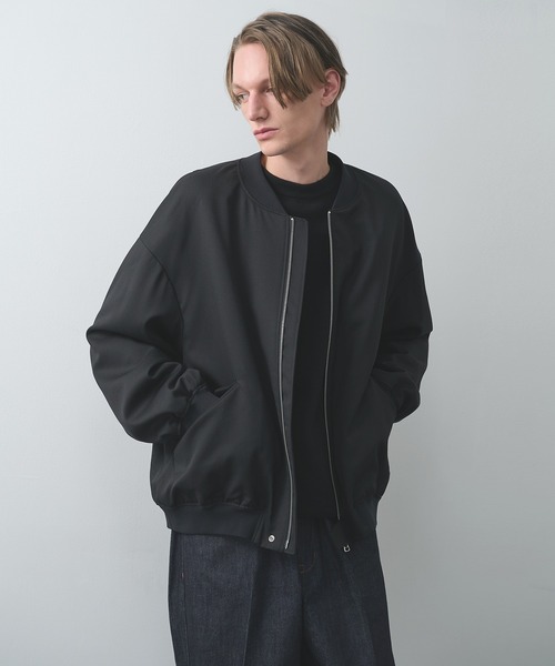 STUDIOUS（ステュディオス）の「【STUDIOUS】BAP WOOL ボンバージャケット（ブルゾン・メンズ・ブラック/ダークブラウン・1/3/2）」の17枚目の写真