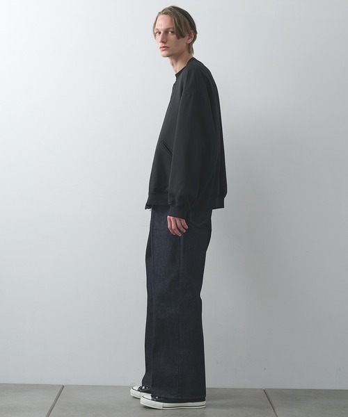 STUDIOUS（ステュディオス）の「【STUDIOUS】BAP WOOL ボンバージャケット（ブルゾン・メンズ・ブラック/ダークブラウン・1/3/2）」の19枚目の写真