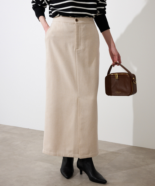 ツイードリラックスIラインスカート
