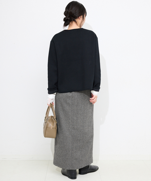 セール】ツイードリラックスIラインスカート（スカート）｜SLOBE IENA