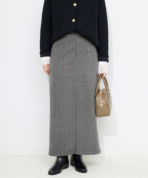 ツイードリラックスIラインスカート（スカート）｜SLOBE IENA