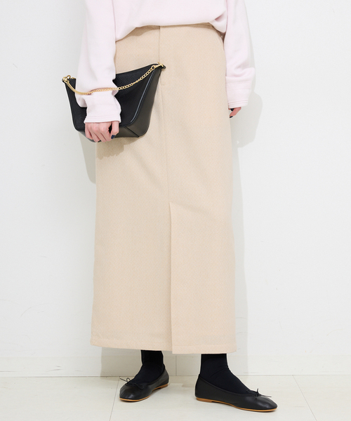 セール】ツイードリラックスIラインスカート（スカート）｜SLOBE IENA