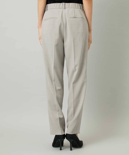 MICHEL KLEIN（ミッシェル・クラン）の「[セットアップ対応]テーパードパンツ（スラックス・レディース・ブラック/グレー・38）」の4枚目の写真