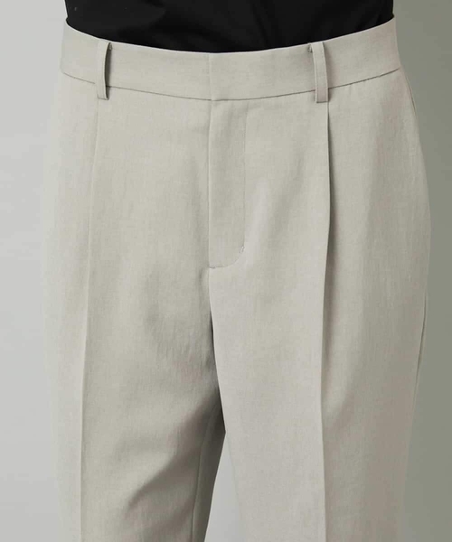 MICHEL KLEIN（ミッシェル・クラン）の「[セットアップ対応]テーパードパンツ（スラックス・レディース・ブラック/グレー・38）」の8枚目の写真