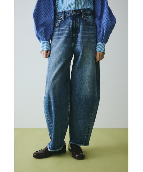 ヘリンドットサイ（HeRIN．CYE）/Fringe hem denim セール】Fringe hem denim フリンジヘムデニム（デニムパンツ）｜HeRIN