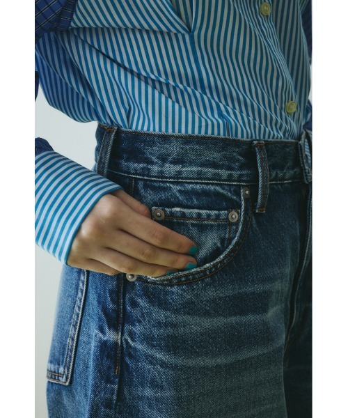 ヘリンドットサイ（HeRIN．CYE）/Fringe hem denim セール】Fringe hem denim フリンジヘムデニム（デニムパンツ）｜HeRIN