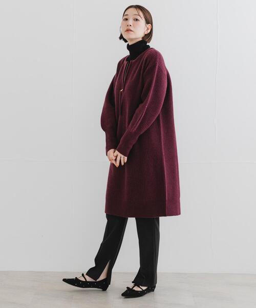 URBAN RESEARCH ROSSO WOMEN（アーバンリサーチ　ロッソ）の「F by ROSSO　ハミルトン片畦ハーフZIPミニワンピース（ワンピース・レディース・グレー/ベージュ系その他/レッド系その他・FREE）」の19枚目の写真