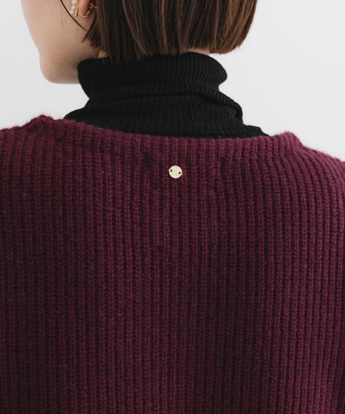 URBAN RESEARCH ROSSO WOMEN（アーバンリサーチ　ロッソ）の「F by ROSSO　ハミルトン片畦ハーフZIPミニワンピース（ワンピース・レディース・グレー/ベージュ系その他/レッド系その他・FREE）」の12枚目の写真