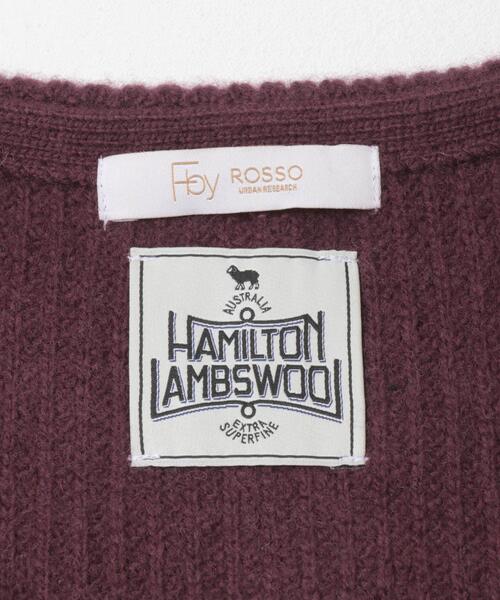 URBAN RESEARCH ROSSO WOMEN（アーバンリサーチ　ロッソ）の「F by ROSSO　ハミルトン片畦ハーフZIPミニワンピース（ワンピース・レディース・グレー/ベージュ系その他/レッド系その他・FREE）」の6枚目の写真