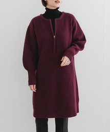 URBAN RESEARCH ROSSO WOMEN | F by ROSSO　ハミルトン片畦ハーフZIPミニワンピース(ワンピース)