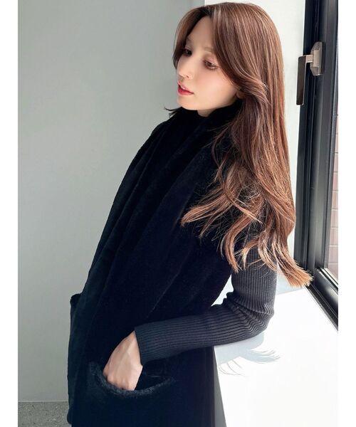 RESEXXY（リゼクシー）の「フェイクファーマフラー（マフラー・レディース・ブラック/ホワイト・FREE）」の8枚目の写真