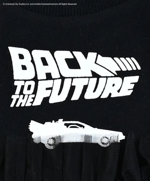 MARKEY'S（マーキーズ）の「【BACK TO THE FUTURE】別注チュールトレーナー/おとな（スウェット・レディース・ブラック/杢グレー・160cm）」の10枚目の写真