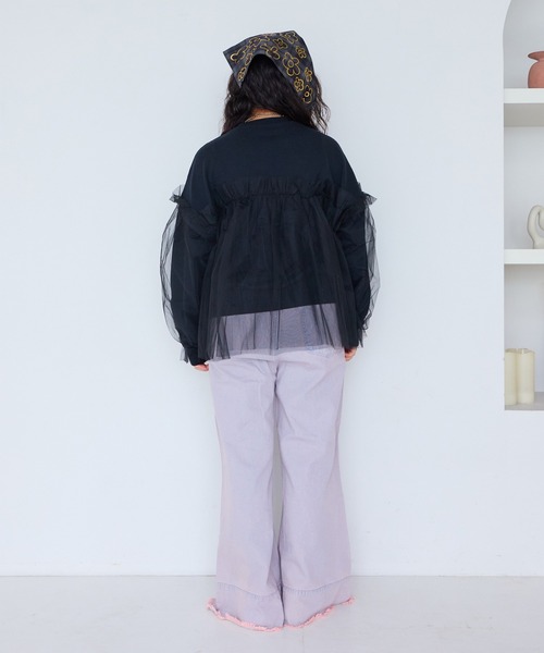 MARKEY'S（マーキーズ）の「【BACK TO THE FUTURE】別注チュールトレーナー/おとな（スウェット・レディース・ブラック/杢グレー・160cm）」の8枚目の写真