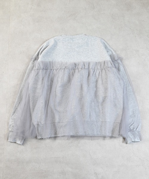 MARKEY'S（マーキーズ）の「【BACK TO THE FUTURE】別注チュールトレーナー/おとな（スウェット・レディース・ブラック/杢グレー・160cm）」の12枚目の写真