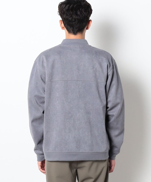 Grand PARK（グランドパーク）の「マイクロファイバージップブルゾン（カーディガン/ボレロ・メンズ・アイボリー/ブルー/ライトグレー/スミクロ・LARGE/MEDIUM）」の7枚目の写真