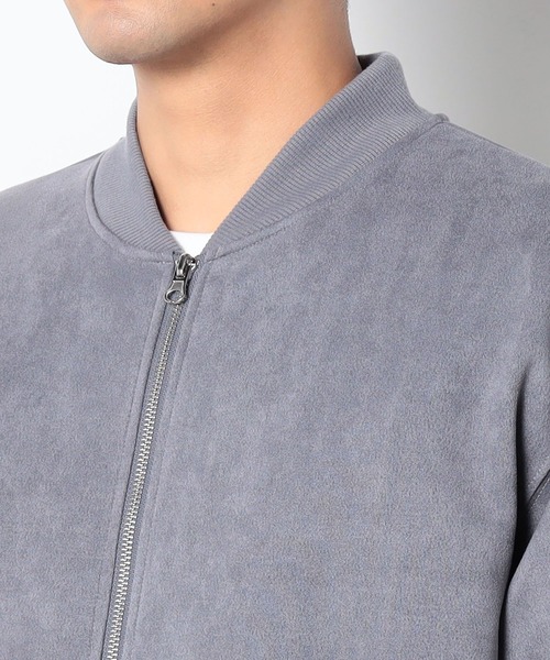 Grand PARK（グランドパーク）の「マイクロファイバージップブルゾン（カーディガン/ボレロ・メンズ・アイボリー/ブルー/ライトグレー/スミクロ・LARGE/MEDIUM）」の8枚目の写真