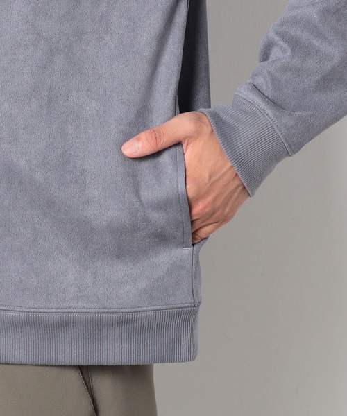 Grand PARK（グランドパーク）の「マイクロファイバージップブルゾン（カーディガン/ボレロ・メンズ・アイボリー/ブルー/ライトグレー/スミクロ・LARGE/MEDIUM）」の10枚目の写真