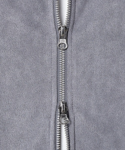 Grand PARK（グランドパーク）の「マイクロファイバージップブルゾン（カーディガン/ボレロ・メンズ・アイボリー/ブルー/ライトグレー/スミクロ・LARGE/MEDIUM）」の11枚目の写真