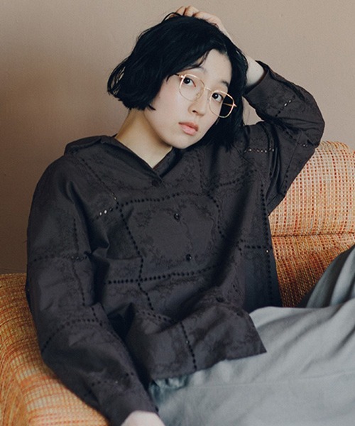 セール】【WEB限定】パッチワークアソートレース刺繍シャツ（シャツ