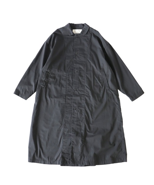 HARVESTY（ハーベスティ）の「HARVESTY / ハーベスティー OVER COAT COMA BURBERRY CLOTH (A32502) バーバリークロス オーバーコート（ステンカラーコート・レディース・ベージュ/オリーブ/ブラック・1/2）」の16枚目の写真