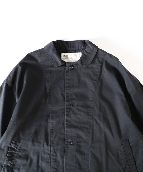 HARVESTY（ハーベスティ）の「HARVESTY / ハーベスティー OVER COAT COMA BURBERRY CLOTH (A32502) バーバリークロス オーバーコート（ステンカラーコート・レディース・ベージュ/オリーブ/ブラック・1/2）」の17枚目の写真