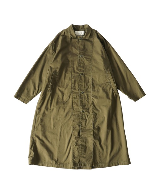 HARVESTY（ハーベスティ）の「HARVESTY / ハーベスティー OVER COAT COMA BURBERRY CLOTH (A32502) バーバリークロス オーバーコート（ステンカラーコート・レディース・ベージュ/オリーブ/ブラック・1/2）」の20枚目の写真