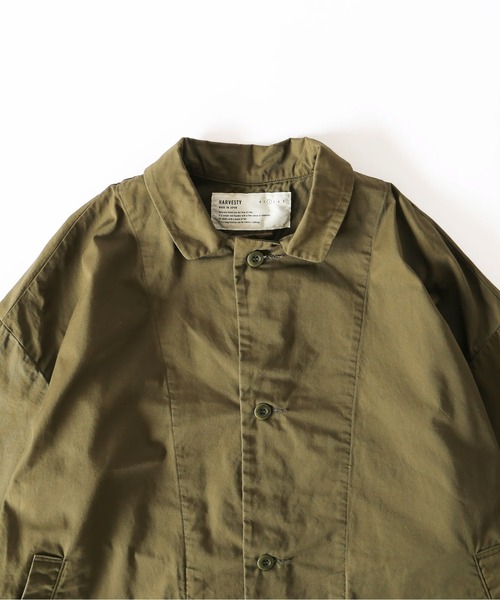 HARVESTY（ハーベスティ）の「HARVESTY / ハーベスティー OVER COAT COMA BURBERRY CLOTH (A32502) バーバリークロス オーバーコート（ステンカラーコート・レディース・ベージュ/オリーブ/ブラック・1/2）」の22枚目の写真