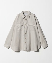 スエードライク ダブルポケットシャツ ‐ウォッシャブル‐<A DAY IN THE LIFE>