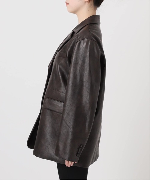 追加2》フェイクレザー/フェイクスエードジャケット（テーラード