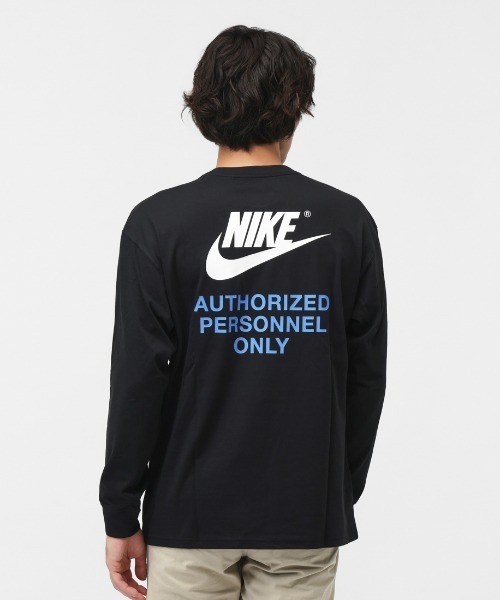 NIKE(ナイキ)の「ナイキ NIKE ナイキ M90 L/S Tシャツ AUTH PRSNL(Tシャツ/カットソー・メンズ・ブルー/ブラック/ホワイト・S/M/L/LL/3L)」の8枚目の写真