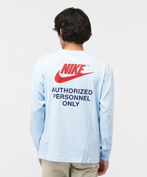 NIKE(ナイキ)の「ナイキ NIKE ナイキ M90 L/S Tシャツ AUTH PRSNL(Tシャツ/カットソー・メンズ・ブルー/ブラック/ホワイト・S/M/L/LL/3L)」の12枚目の写真