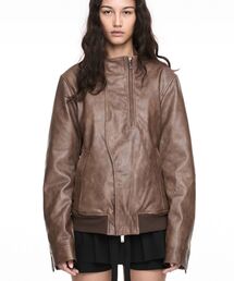 【Geek Office / ギークオフィス】NACHE / ナチェ RIDER LEATHER SHEARLING JACKET