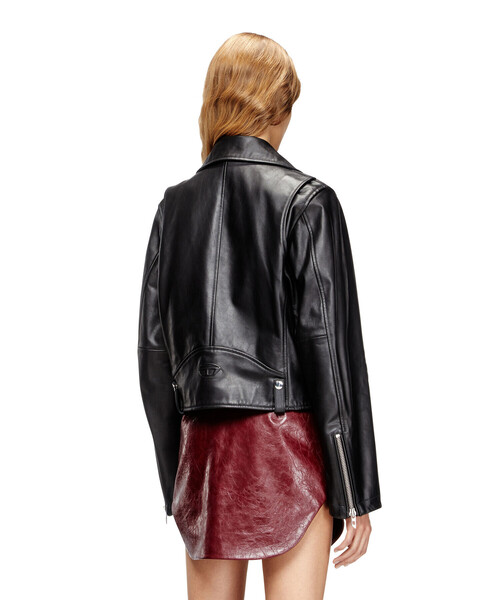 DIESEL（ディーゼル）の「ウィメンズ ダブルライダースジャケット L-UNATIC（ライダースジャケット・レディース・ブラック・40/44/42/38）」の4枚目の写真