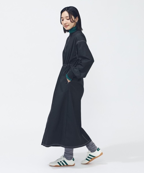 adidas(アディダス)の「【adidas×アルペン限定モデル】アディダス adidas デニム ライク ストレッチ ルーズ フィット ウーブン ワンピース(ワンピース・レディース・ブラック/ネイビー・S/M/L/XL)」の13枚目の写真