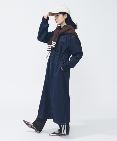 adidas(アディダス)の「【adidas×アルペン限定モデル】アディダス adidas デニム ライク ストレッチ ルーズ フィット ウーブン ワンピース(ワンピース・レディース・ブラック/ネイビー・S/M/L/XL)」の10枚目の写真
