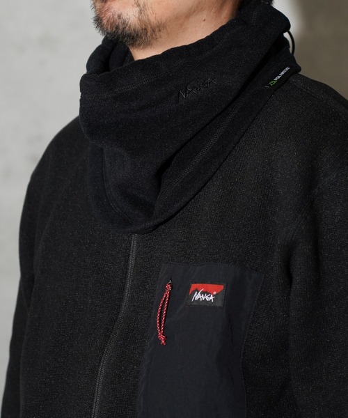 NANGA（ナンガ）の「NANGA / ナンガ POLARTEC NECK WARMER ポーラテック ネックウォーマー（ネックウォーマー/スヌード・メンズ・ブラック・FREE）」の2枚目の写真