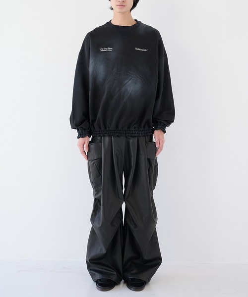 SHINYAKOZUKA(シンヤコヅカ)の「【SHINYAKOZUKA/シンヤコズカ】別注 MOONED DELIVERY MAN(その他パンツ・メンズ・ブラック・M/S)」の3枚目の写真