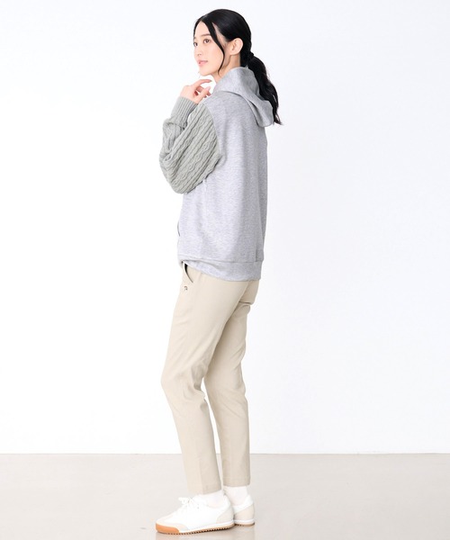 Arnold Palmer（アーノルドパーマー）の「スウェット × ニット シェア ドッキング フーディ（パーカー・レディース・マスタード/ブラック/杢グレー・XS/S/M/L/LL）」の20枚目の写真