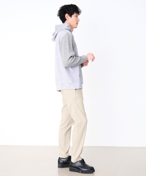 Arnold Palmer（アーノルドパーマー）の「スウェット × ニット シェア ドッキング フーディ（パーカー・レディース・マスタード/ブラック/杢グレー・XS/S/M/L/LL）」の13枚目の写真