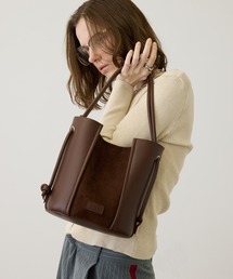 uyu.（ウユ）の「切り替えデザインハンドバッグ（ハンドバッグ）」