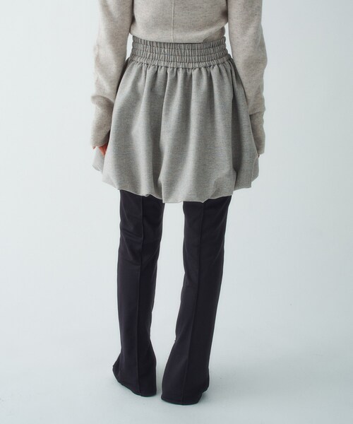 CODE A（コードエー）の「tweed balloon mini skirt（スカート・レディース・ライトグレー系3/ネイビー系3・00）」の6枚目の写真