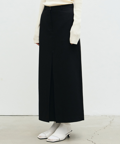 NICK&NICOLE(ニックアンドニコール)の「BOX PLEATED LONG SKIRT_BLACK(スカート・レディース・その他・SMALL/MEDIUM/LARGE)」の3枚目の写真