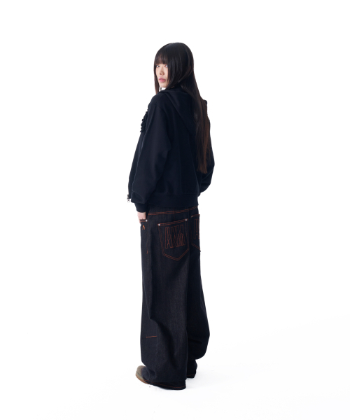 AAKAM(アーカム)の「Flowers Zip-Up Hoodie (Black)(パーカー・レディース・その他・1/2)」の7枚目の写真